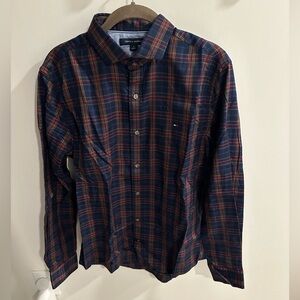 NWOT Tommy Hilfiger Plaid Button-Down, size: M